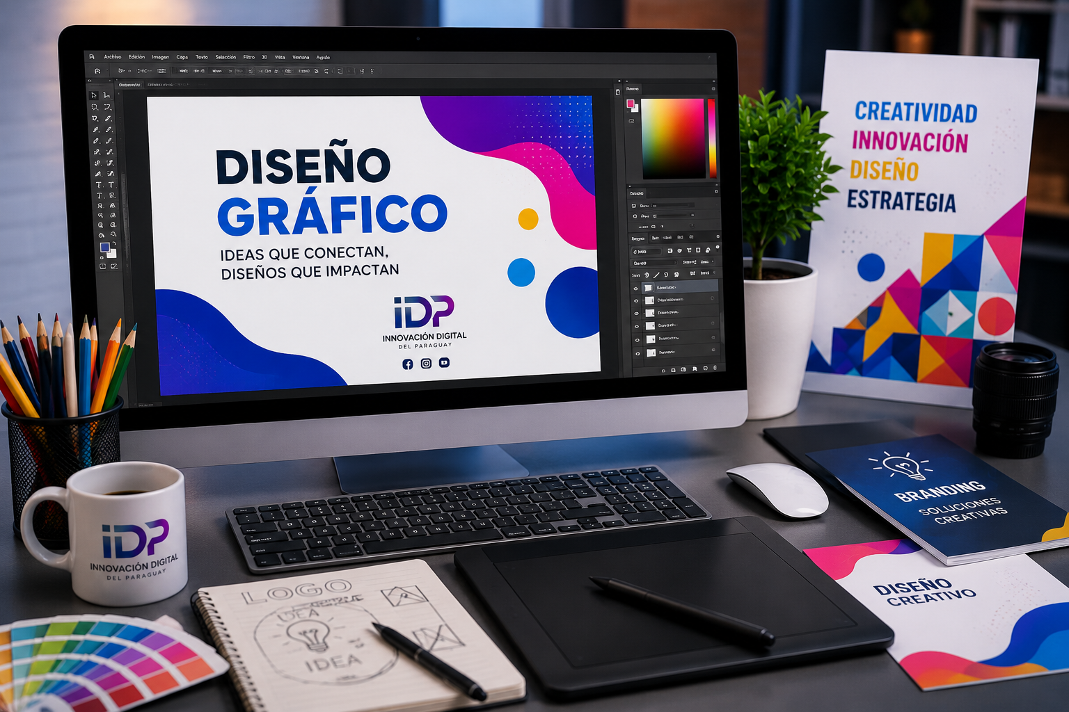 Diseño gráfico profesional para empresas.